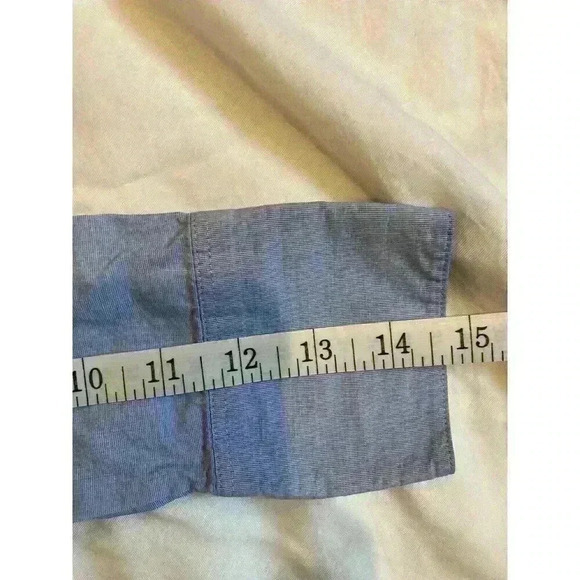 Everlane Boxy Long Sleeve Button Down Tunic Size 00 Oversized Light Blue. Casual - Picture 8 of 8